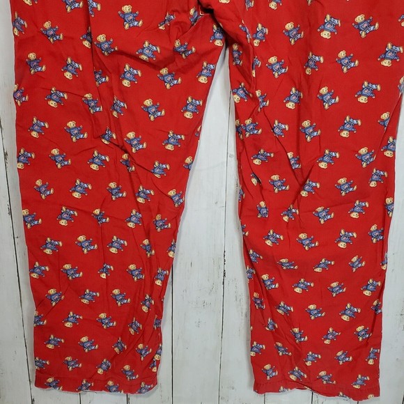 Polo Ralph Lauren Men’s XL Polo Bear PJs Pajama Lounge Pants Red - Picture 4 of 11